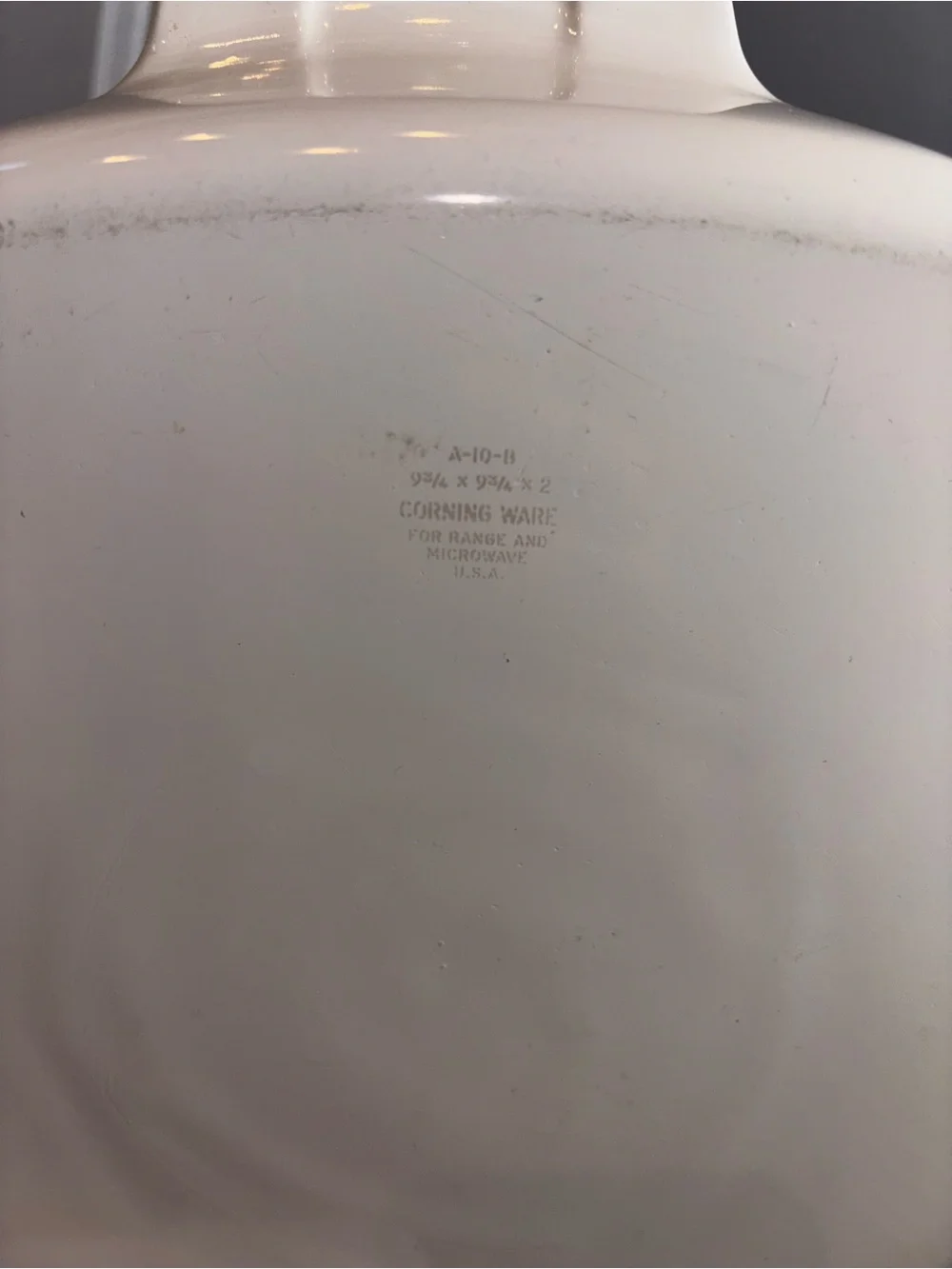 Corningware white ceramic